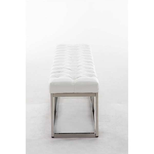 Amun E Bänk I konstläder, Vit -150 cm Vit