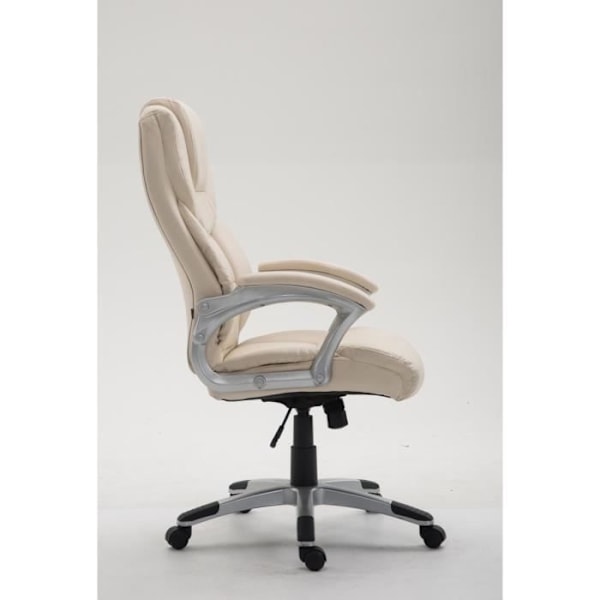 XL Texas V2 Kontorsstol - CLP - Syntetiskt läder - Kräm - Ergonomisk - Svängbar - 180 kg Grädde