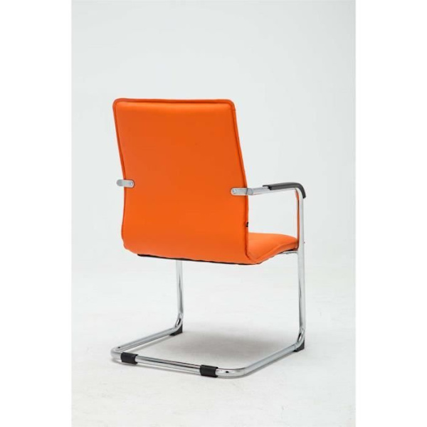 -CLP-2-pack Besöksstolar Seattle konstläder-Array orange