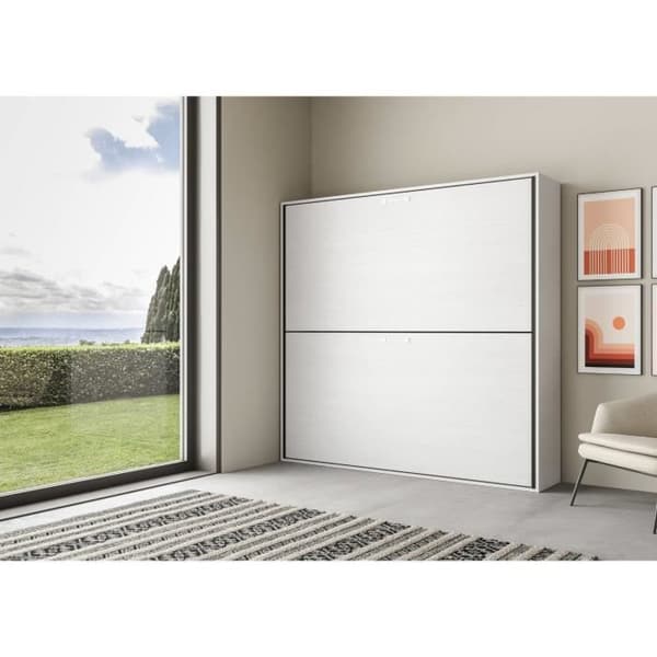 Utfällbar våningssäng - Itamoby - KANDO - 2 bäddar - White Ash - Contemporary Vit