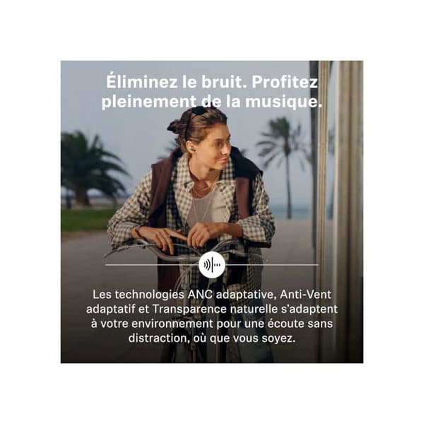 Bluetooth-hörlurar - SENNHEISER - Momentum True Wireless 5 - Hybrid brusreducering - Batteritid 40 h - Bluetooth 6.0 Denim