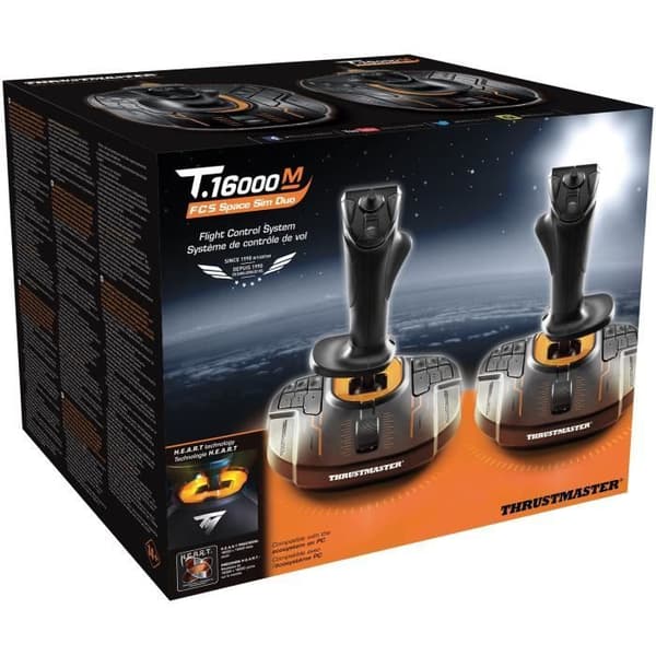 THRUSTMASTER Set med 2 joysticks HOTAS SPACE SIM DUO STICK - PC T16000M