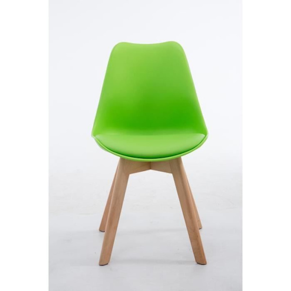 Besöksstol - CLP - Borneo V2 - Imiterat läder - Green-Nature - Modern design Grön-Natur