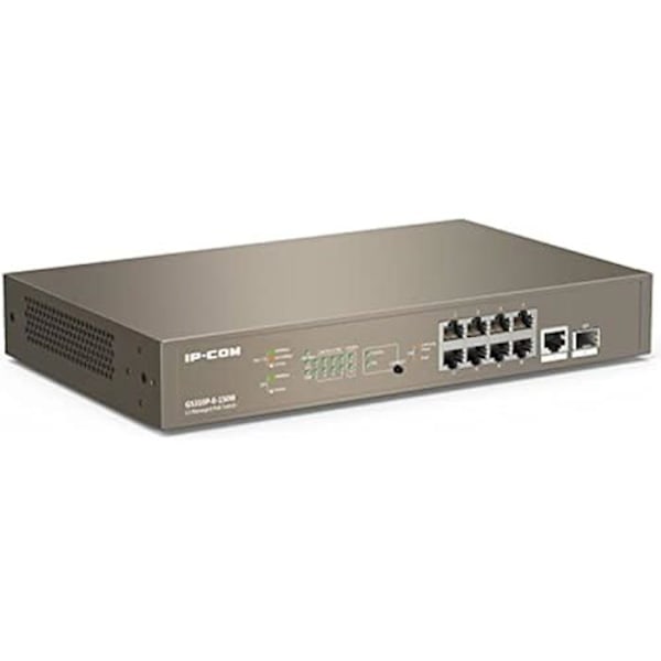 Switch - IPCOM - G5310P-8-150W - 8GEP+1GE+1SFP - PoE - HANTERABAR
