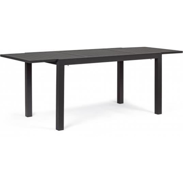 Utebord - Hilde - 140/210 x 77 - Antracit aluminium - Utdragbart - Integrerad förlängning Antracit