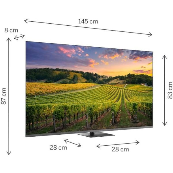 THOMSON 65QG5C14 - 65" (165 cm) QLED TV - 4K UHD - HDR10 - Android Smart TV - 4xHDMI 2.1