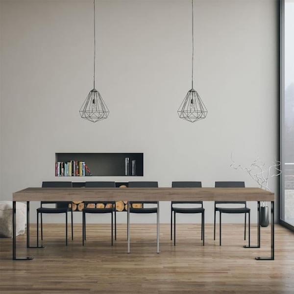 Tecno Premium utdragbar konsol - TECNO - Valnöt - Modern - Design - Metall Valnöt