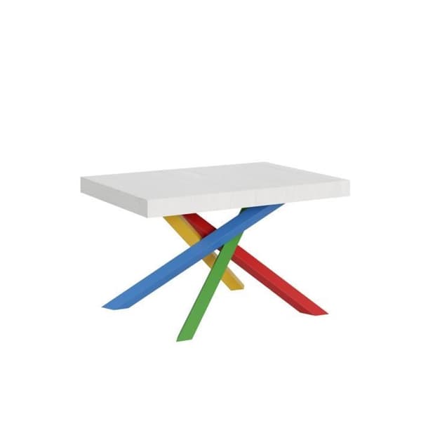 Utdragbart bord - Volantis - 90x130/390 cm - White Ash - 4/B Vit