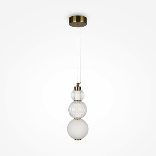 Plafonnier LED - Maytoni - Collar - Guld - 3000K - Modern Design - IP20
