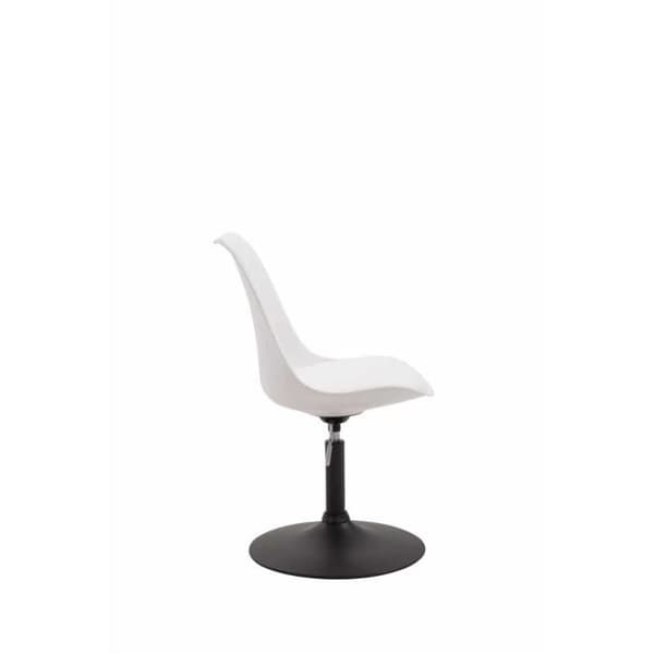 -CLP-Set med 4 Maverick plastmatstolar med metallfot-Array Vit