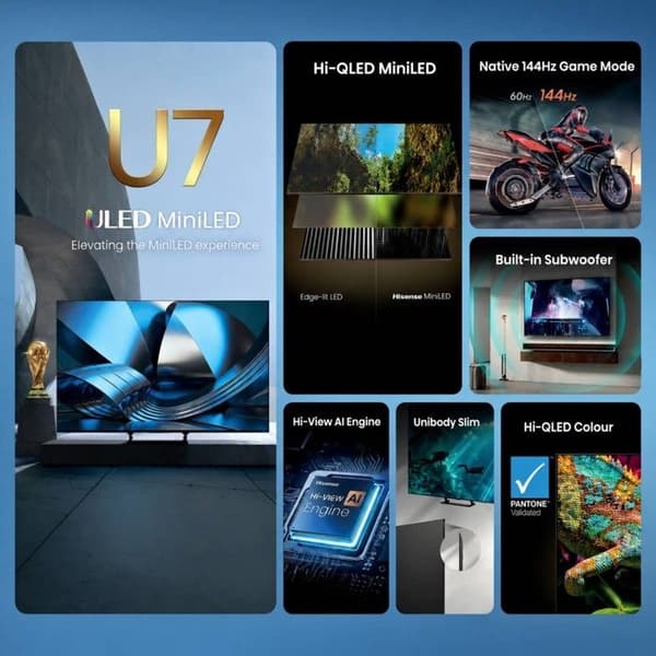 TV Hisense 100U7SE (2026) 100" Mini-LED ULED UHD 4K