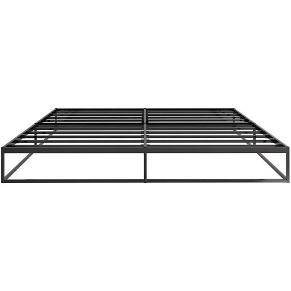 Sängram - CLP - Scala - Svart Metall - 200x200 cm - Kapacitet 320 Kg - Modern Design Svart