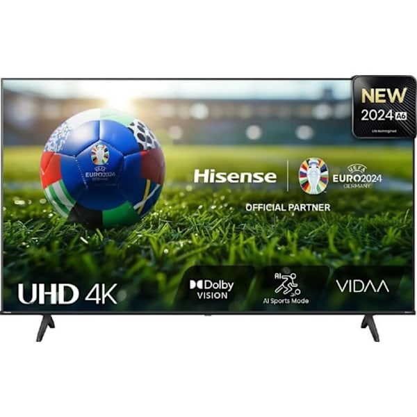 Hisense Smart TV 65 tum 4K LED DVB-T2 A69N Svart - Ultra HD-TV Svart