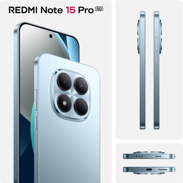 XIAOMI - Redmi Note 15 Pro 5G - 8 / 256 GB - Blå Ljusblå