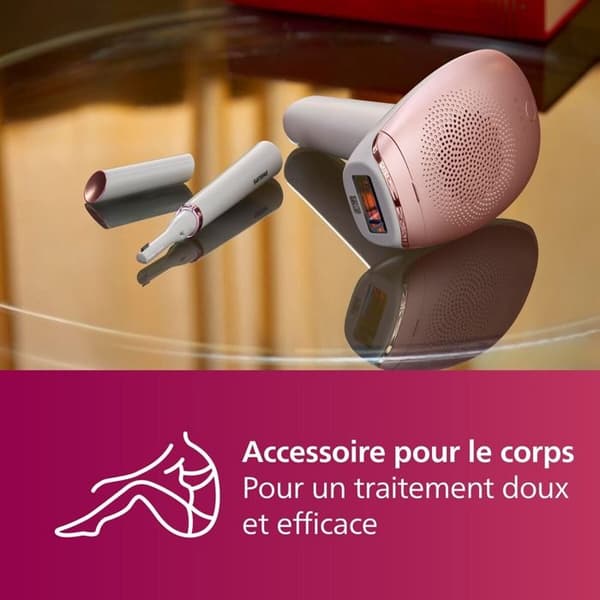 Semi-permanent epilering Philips Lumea serie 7000 BRI920/00 med pulserande ljus Vit