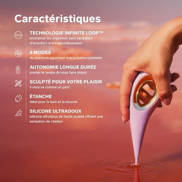 Riktad klitorisstimulator LELO DOT Lilac - Sexleksaksvibrator för kvinnor Lila