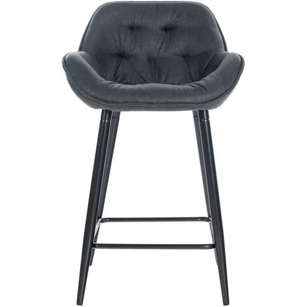 CLP Barstol Gibson med Metallben - Färg: mörkgrå; Material: Tyg mörkgrå