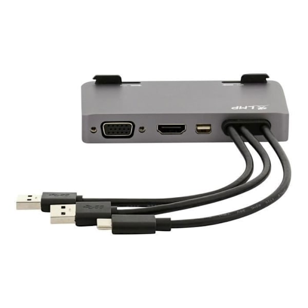 LMP USB-C Attach Dock Pro Space Grey - 10 Ports USB-C Dock för iMac