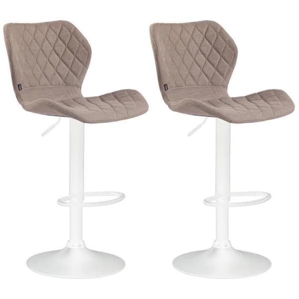 Barstol - CLP - Kork - Tyg - Höjdjusterbar - 2-pack mol