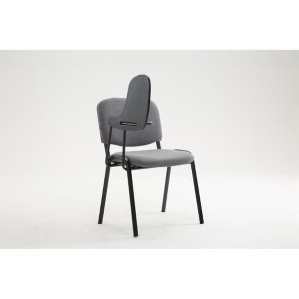 -CLP-Chaise Ken i tyg med fällbar tablet-Array grå