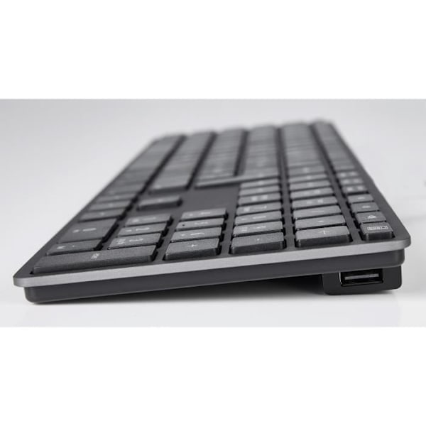 USB Trådbundet Tangentbord - LMP - Grå Sidereal - 110 Taster ISO - Aluminium - Multifunksjonelt