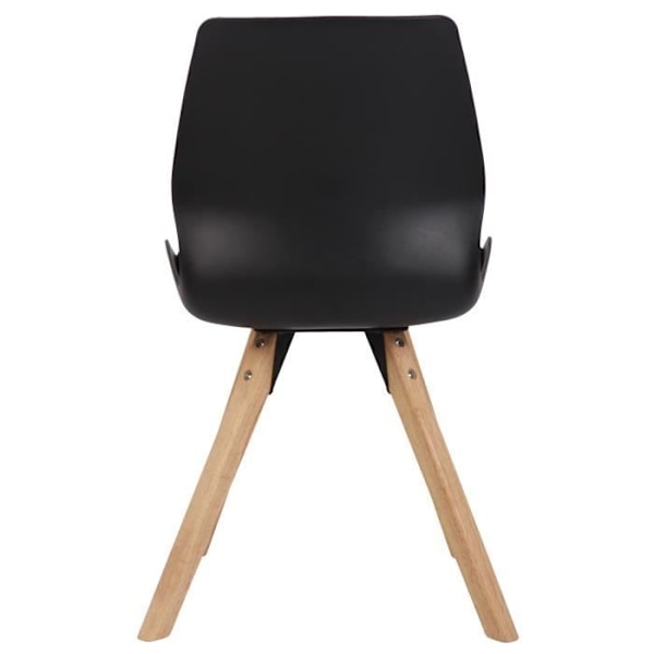 Matsalsstolar - Luna - Set om 2 - Skandinavisk design - Träpinnar - Svart Svart