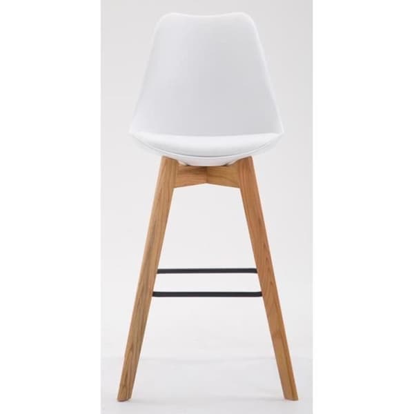 -CLP-Set med 2 barstolar Metz med sits i plast-Array Vit