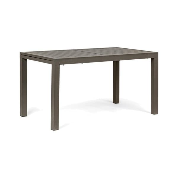 Utomhusbord - Hilde - 140/210 x 77 cm - Aluminium - Grå - Utdragbar Grå