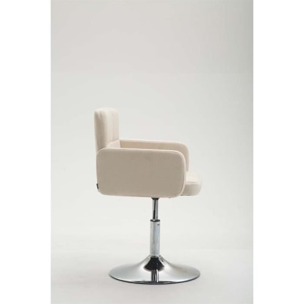 Loungefåtölj - Los Angeles - Kräm - Tyget 100% polyester - Modernt design - 1 plats Grädde