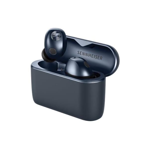 Bluetooth-hörlurar - SENNHEISER - Momentum True Wireless 5 - Hybrid brusreducering - Batteritid 40 h - Bluetooth 6.0 Denim