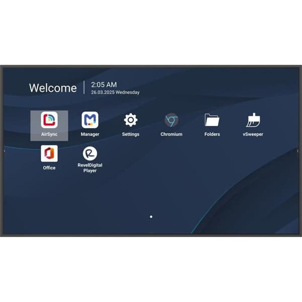 ViewSonic Display Kommersiell CDE8614-2C 86" 4K UHD Direct-LED 500 nit Android 14 24/7 Digital Signage