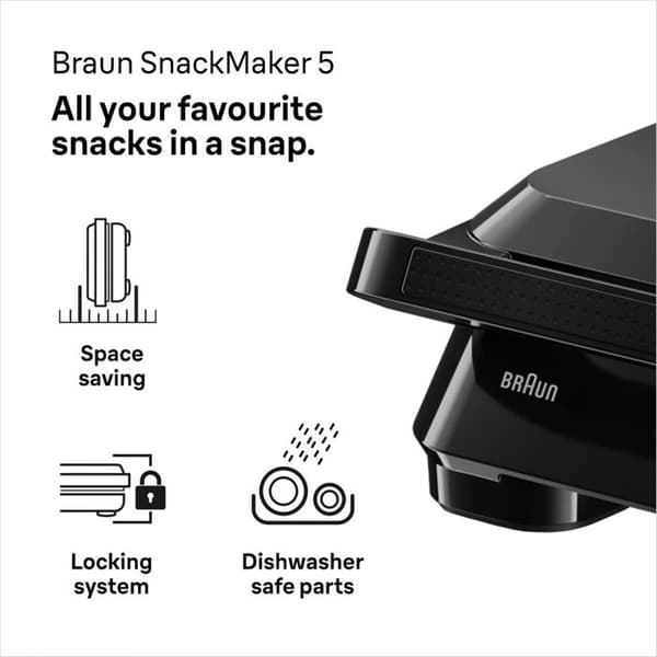 Braun Multifry 5 HF5034 6L 1700W 8 Program svart matt
