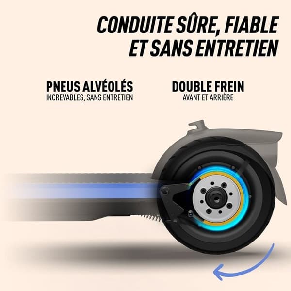 El-scooter barn Ninebot By Segway C2 Pro E Blå och svart