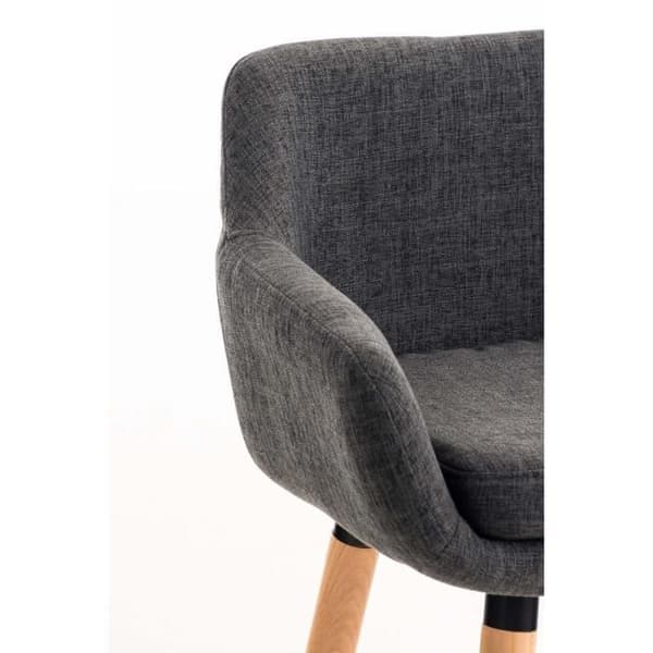Set med 2 barstolar -BELLEY Finish (mörkgrå) Mörkgrå