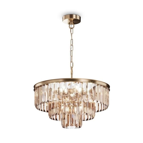 Taklampa - Maytoni - Revero - 7 lampor - Guld - E14 - Tidlös klassiker