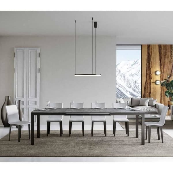 Utdragbart bord - Everyday Evolution - 160 cm - Betongfinish - 264 cm med förlängningar CEMENT