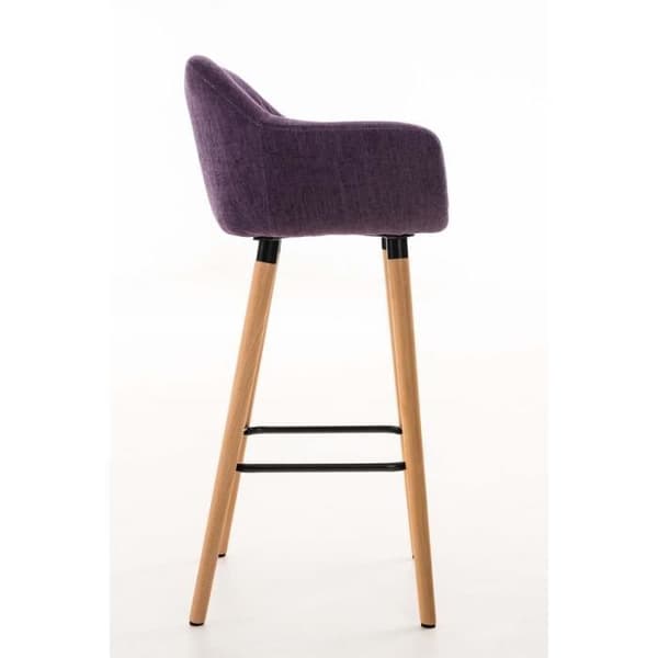 Set med 2 barstolar -BELLEY Finish (lila) lila