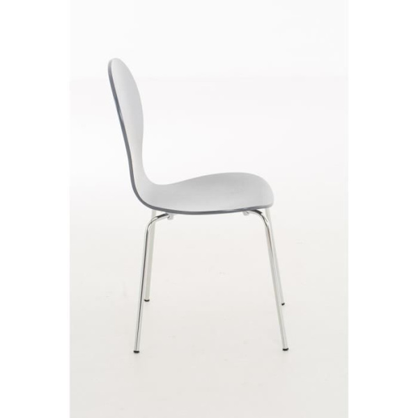 CLP Robust stapelbar stol DIEGO, med träsits, ergonomiskt formad sits, lätt underhåll, 12 färger att välja mellan86 cm... 12 färger att välja mellan