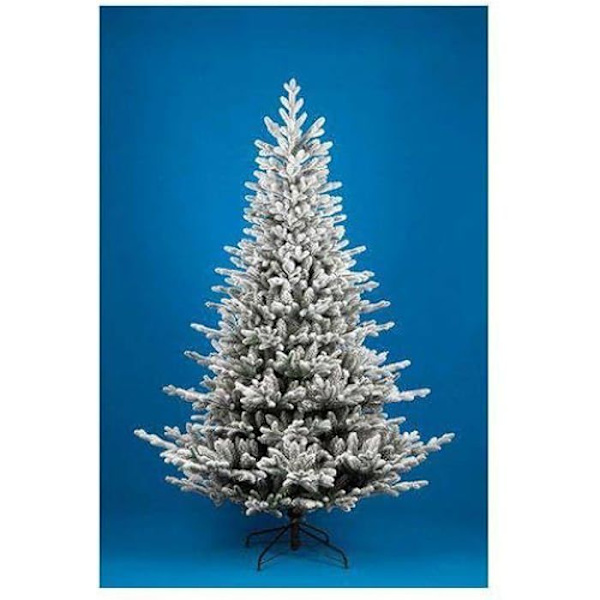 Amicasa Albero Natale San Vito Gröna Innevato julgranar, syntetiska, flerfärgade, normala