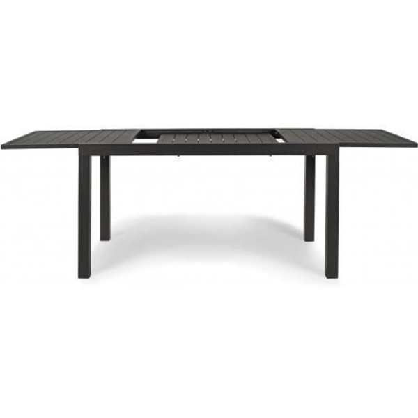Utebord - Hilde - 140/210 x 77 - Antracit aluminium - Utdragbart - Integrerad förlängning Antracit