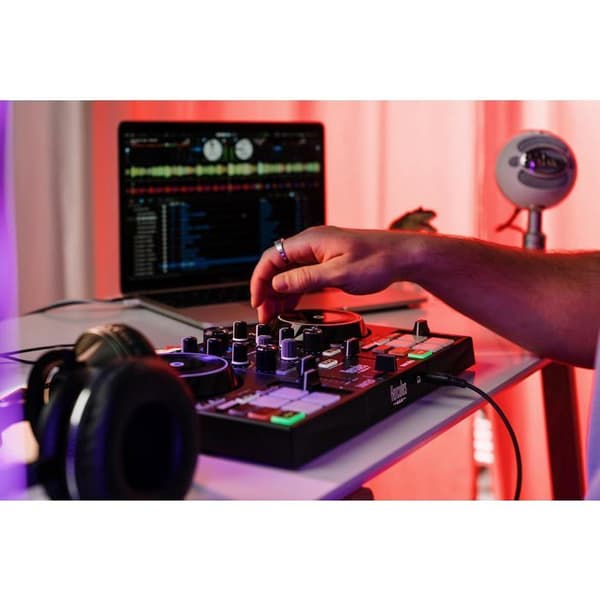 DJ-kontroller USB - DJ Control Inpulse 200 MK3 - USB-C bussdriven - Taktile joghjul 90 mm - 4 multifunktionella pads