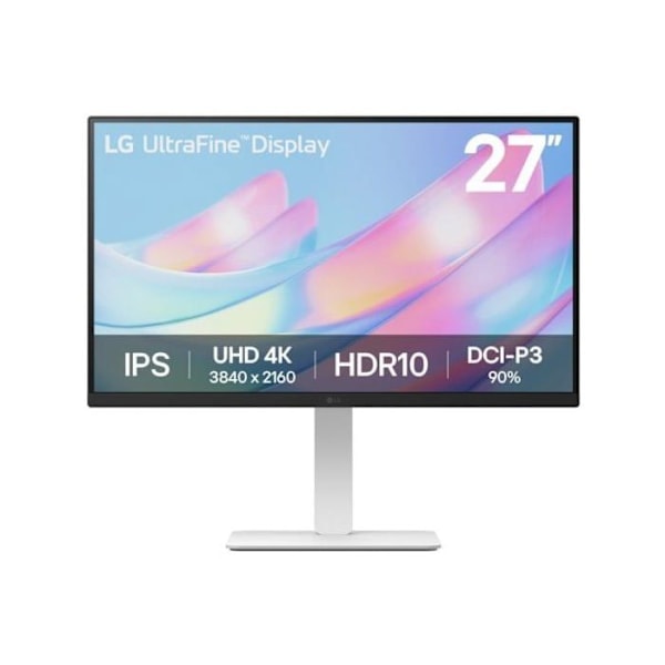 LG UltraFine 27US550-W 27" LED IPS UltraHD 4K Höj- och sänkbar Vit