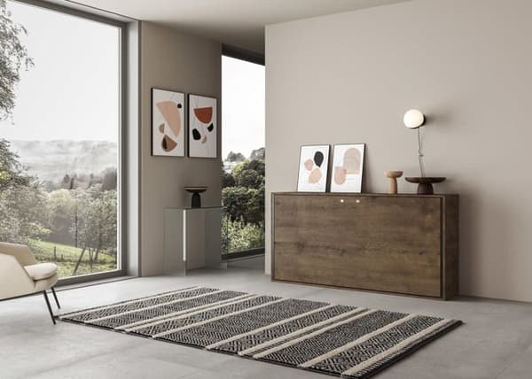 Murphy säng - Itamoby - Kando - 1 plats - Valnöt - Madrass ingår Valnöt