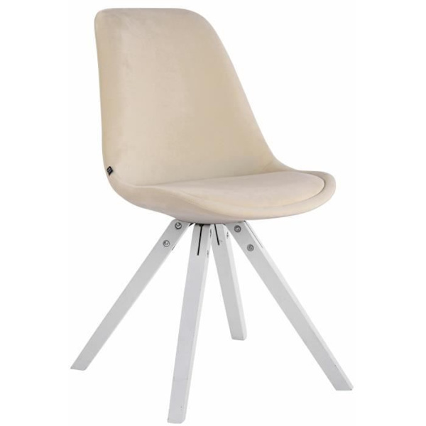 Stol - CLP - Toulouse - Klädd i sammet - Skandinavisk stil - Ergonomisk - Beige Beige