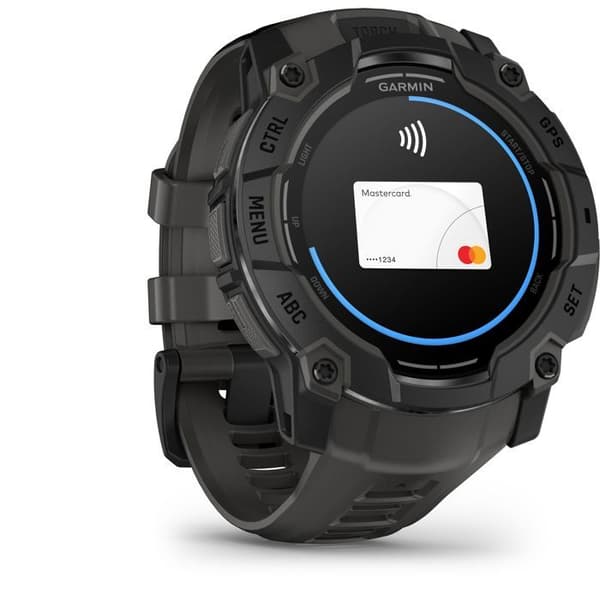 Smartklocka - GARMIN - Instinct 3 - 1,3" - 50 mm - Amoled - Svart/grå svart och grått