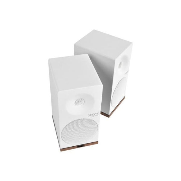 TANGENT Spectrum X5BT 50W trådlösa Bluetooth bokhylla högtalare - 2-vägs - Satin White