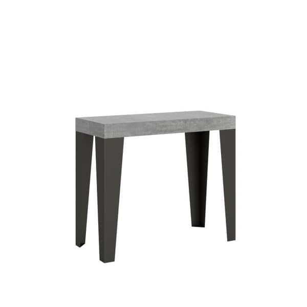Väggkonsol Utsträckbar 90x40/196 cm Flame Small Premium Grå Betong ram Antracit Grå