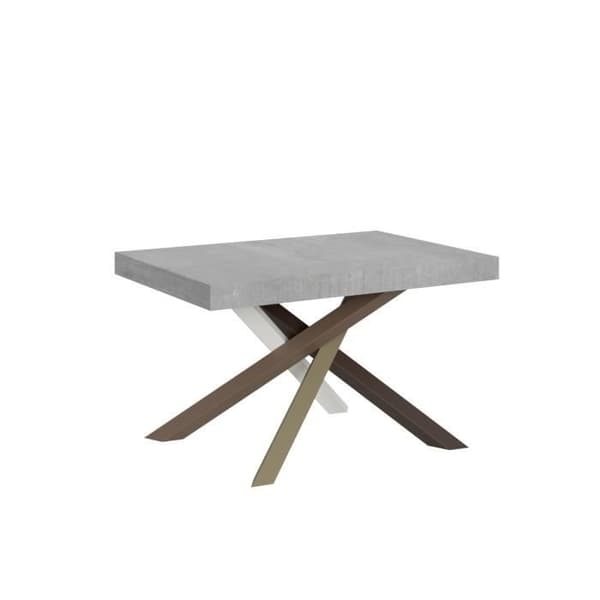 Utdragbart bord - Volantis - Cement - 90x120/224 cm - Ram 4/C Cement