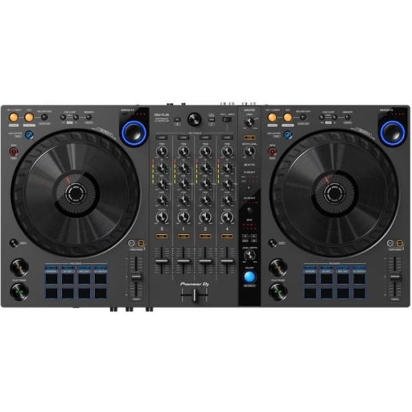 PIONEER DJ DDJ-FLX6-GT - 4-kanals DJ-kontroller för rekordbox och Serato DJ Pro och Virtual DJ