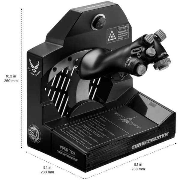 Gasreglage - THRUSTMASTER - Viper TQS - Exakt och ergonomisk kontroll - Svart - USB - PC Svart
